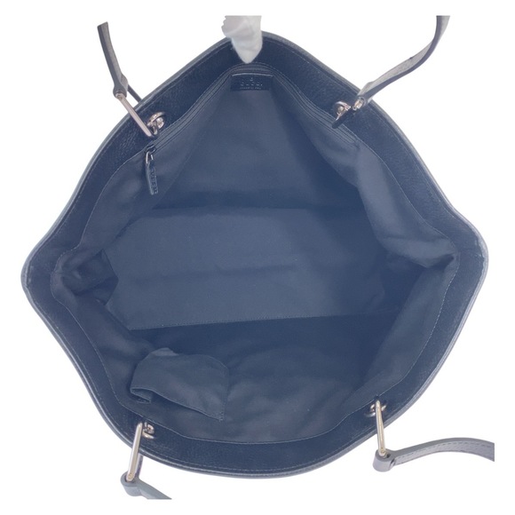 Gucci Gucci Black GG Canvas Leather Tote Bag Canvas Tote Bag 120838 - Picture 3 of 10